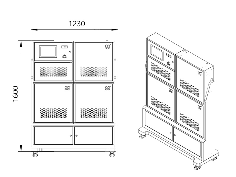 99plus Combination Intelligent Key Cabinet Structure